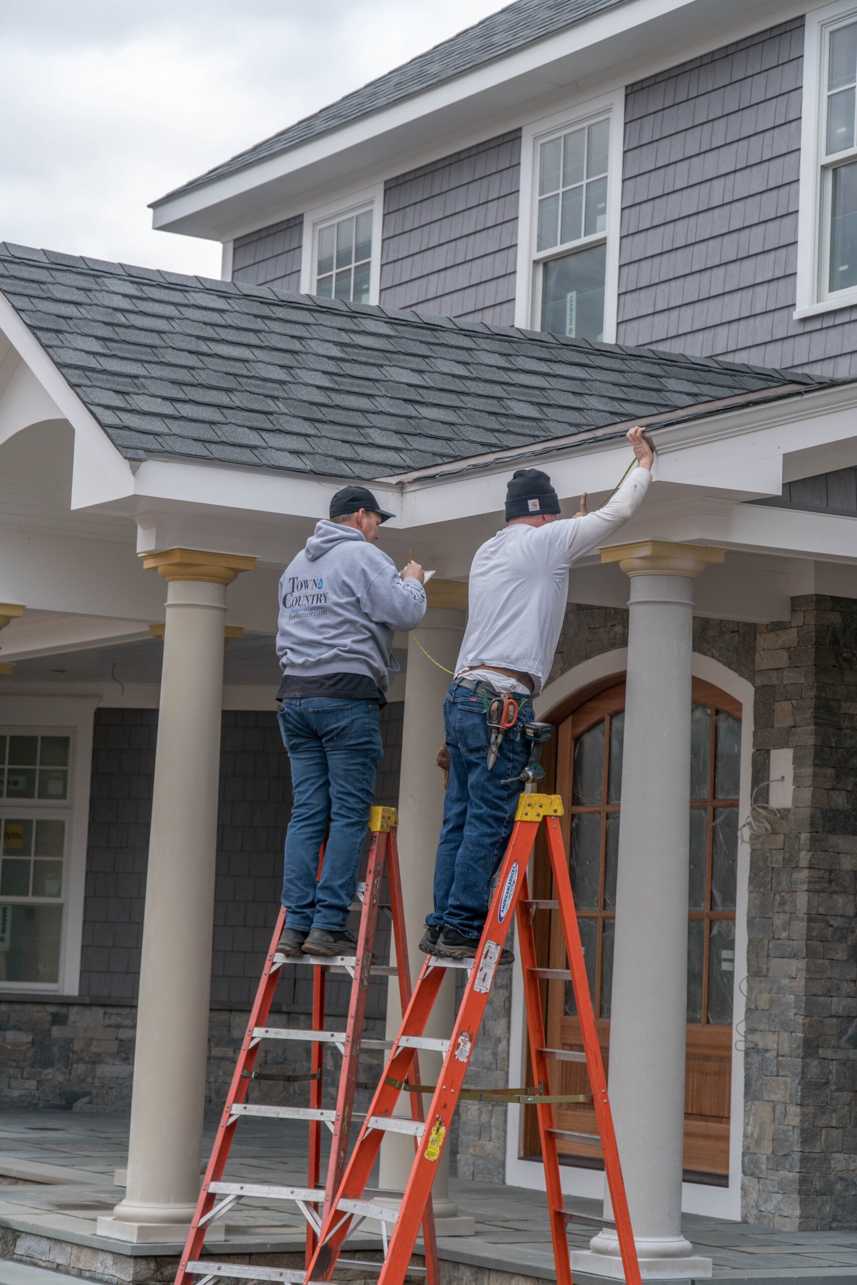 Rainwater management gutters